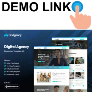 Findgency – Digital Agency Elementor Template Kit