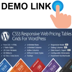 CSS3 Responsive WordPress Compare Pricing Tables
