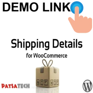 Shipping Details Plugin for WooCommerce