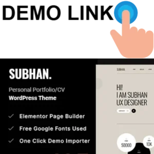 Subhan - Personal Portfolio & CV WordPress Theme