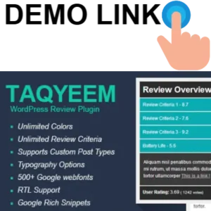Taqyeem - WordPress Review Plugin
