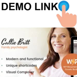 Callie Britt - Family Counselling Psychology WordPress Theme