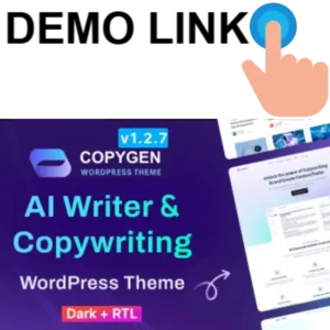 CopyGen - AI Writer & Copywriting Landing Page WordPress Theme