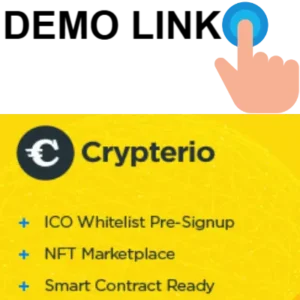 Crypterio - NFT and Crypto Landing Page WordPress Theme