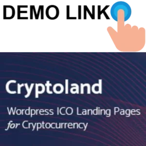 Crypto-land - Marketing Landing Page WordPress Theme