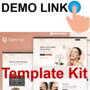 Glowvie - Beauty & Skincare Elementor Pro Template Kit