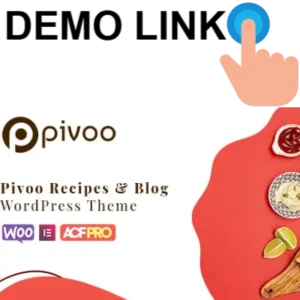 Pivoo - Food & Recipe Blog WordPress Theme