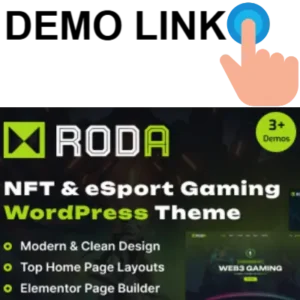 Roda - eSports & Gaming NFT WordPress Theme