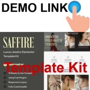 Saffire - Luxury Jewelry Elementor - Template Kit