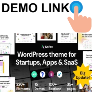 Sofax - Software & Startup WordPress Theme