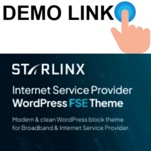 Starlinx - Broadband & Internet Service Provider Gutenverse FSE WordPress Block Theme